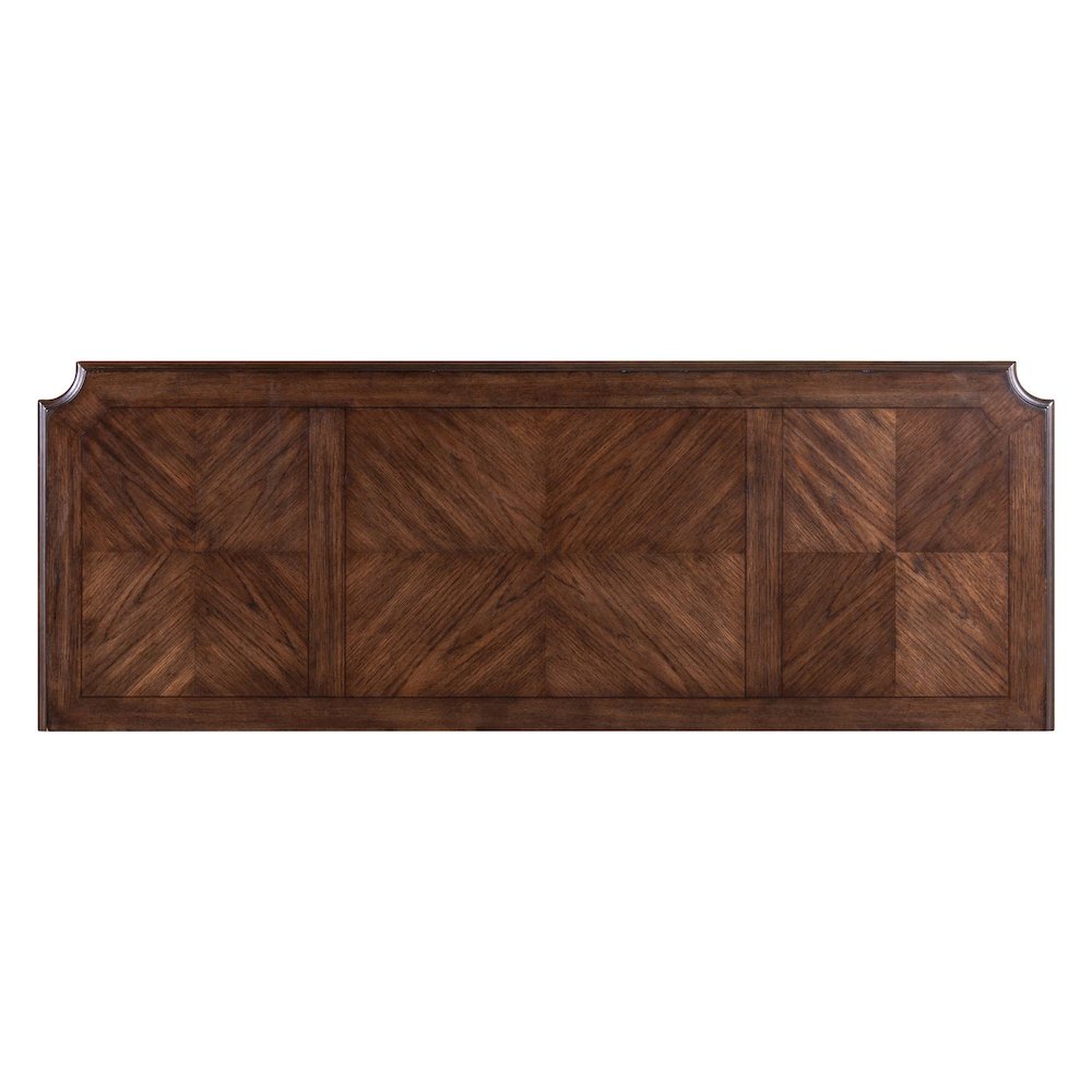 Executive Credenza Desk with Locking File Storage Drawers Home Office