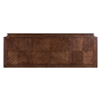 Executive Credenza Desk with Locking File Storage Drawers Home Office