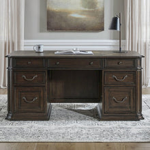 Executive Desk with Locking File Storage Drawers Home Office