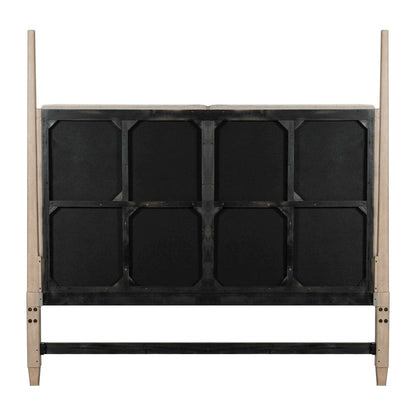 Proximity Place King Upholstered Poster Bed Headboard - Barley Buff