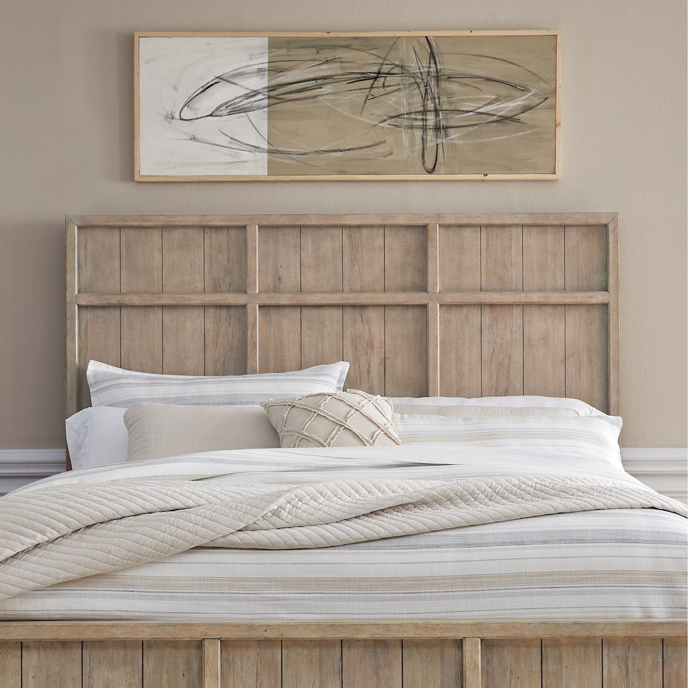 Proximity Place King Panel Bed Headboard - Barley Buff