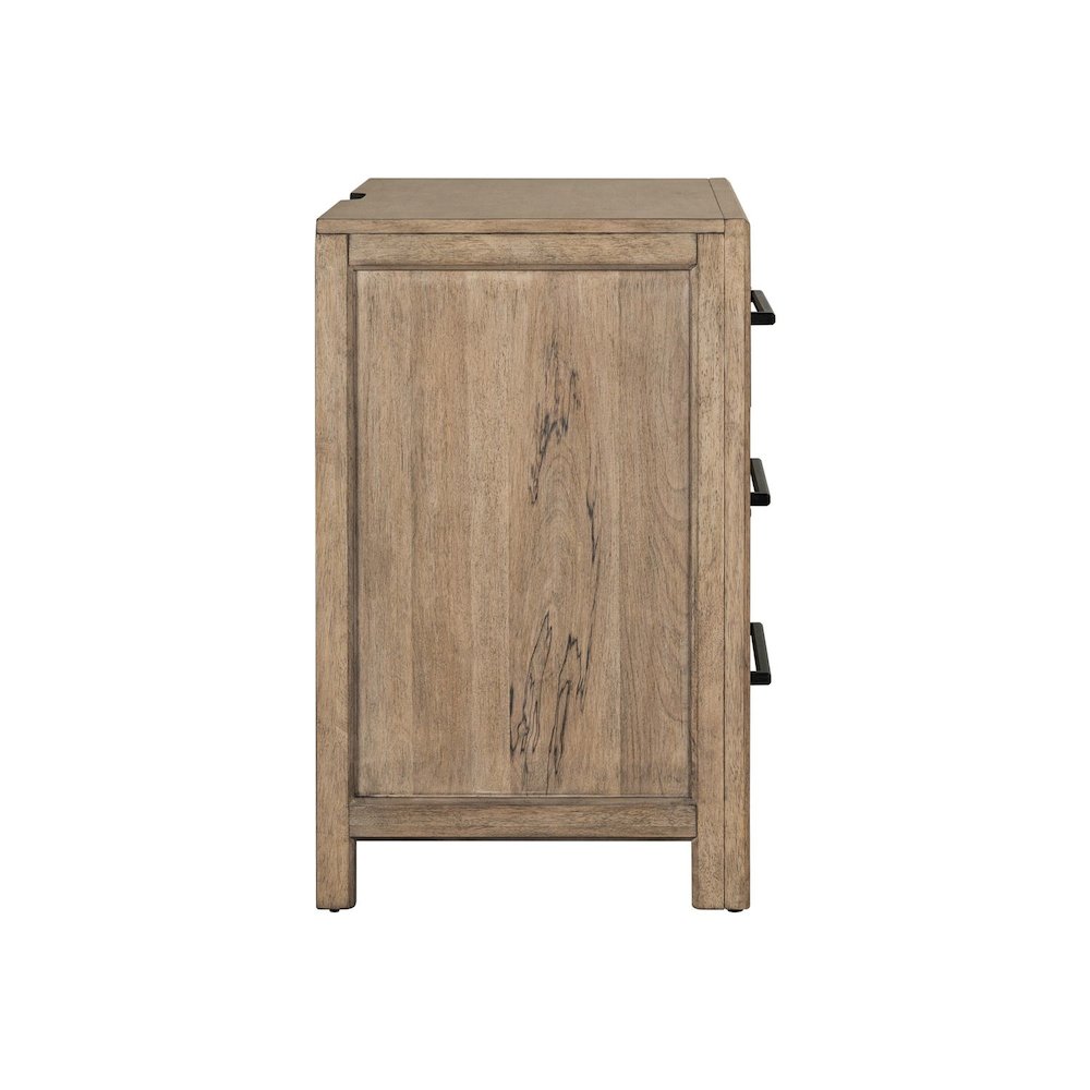 Proximity Place Bedroom Nightstand with AC USB Charging Station - Barley Buff