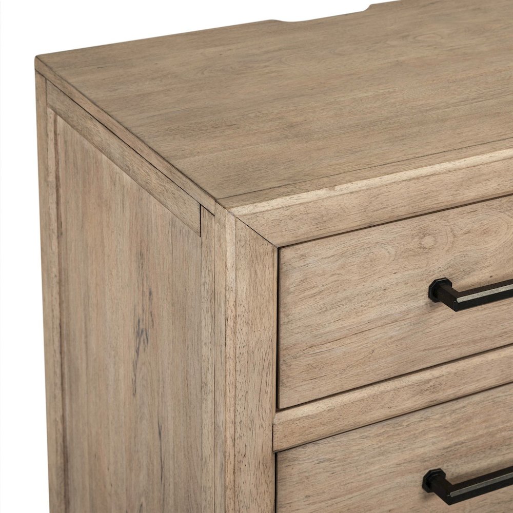 Proximity Place Bedroom Nightstand with AC USB Charging Station - Barley Buff