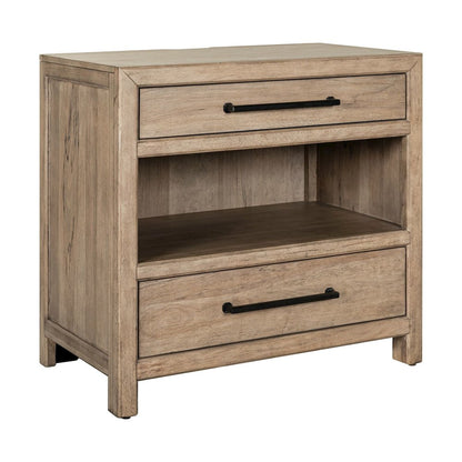Proximity Place Bedside Chest with AC USB Charging Station - Barley Buff