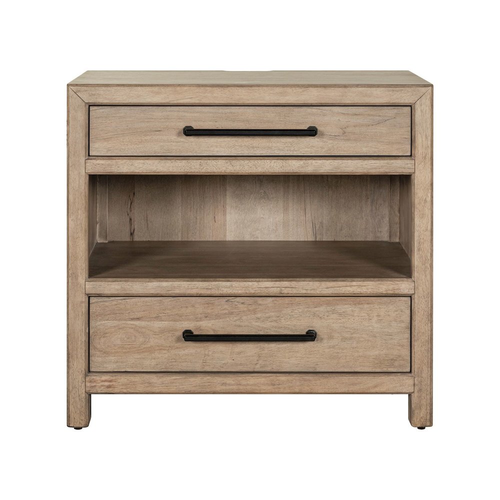 Proximity Place Bedside Chest with AC USB Charging Station - Barley Buff