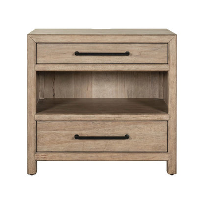 Proximity Place Bedside Chest with AC USB Charging Station - Barley Buff