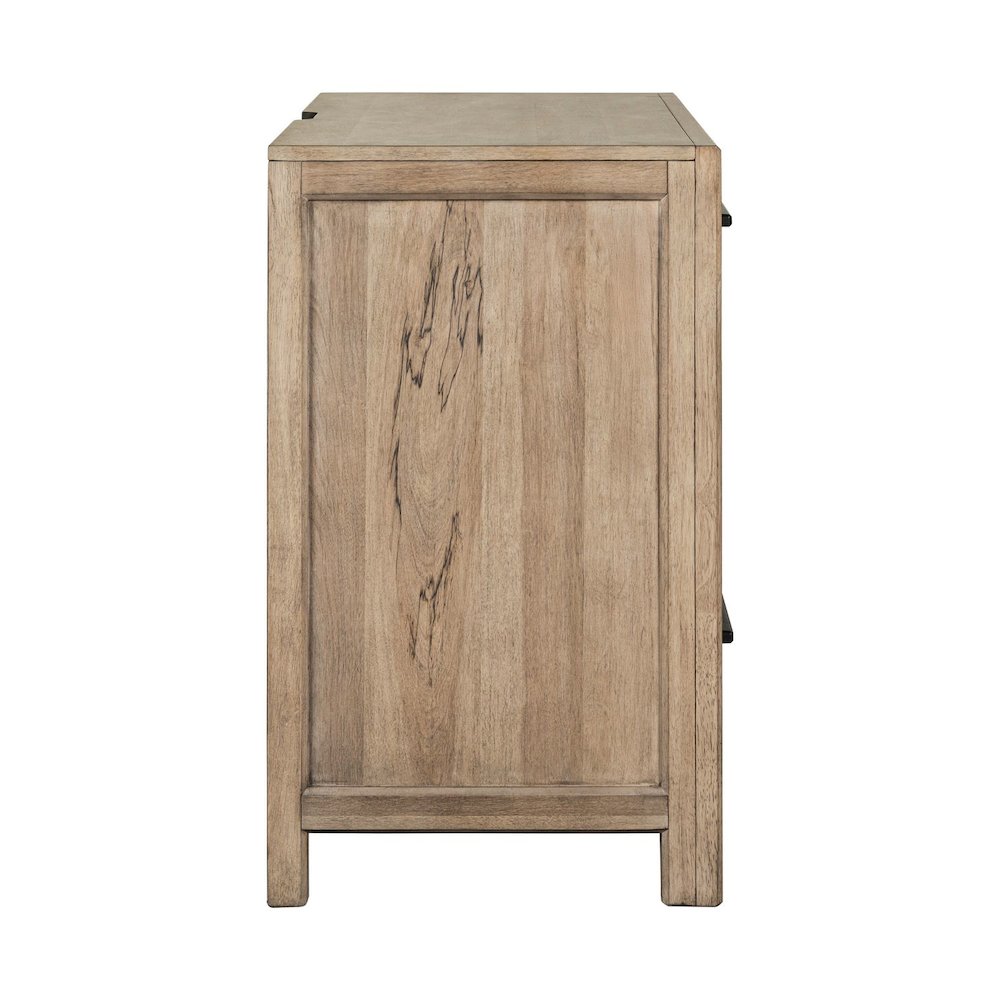 Proximity Place Bedside Chest with AC USB Charging Station - Barley Buff