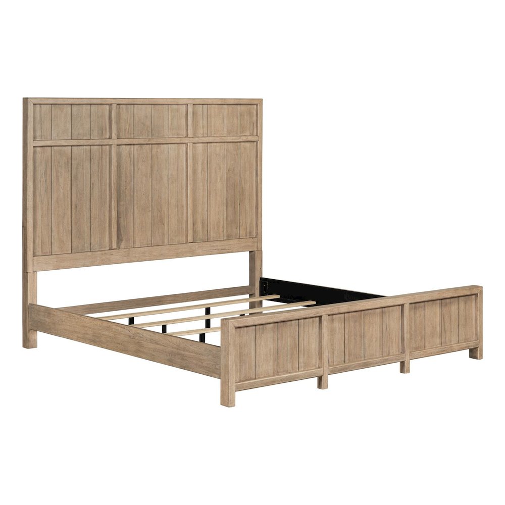 Proximity Place California King Panel Bed - Barley Buff Birch Wood