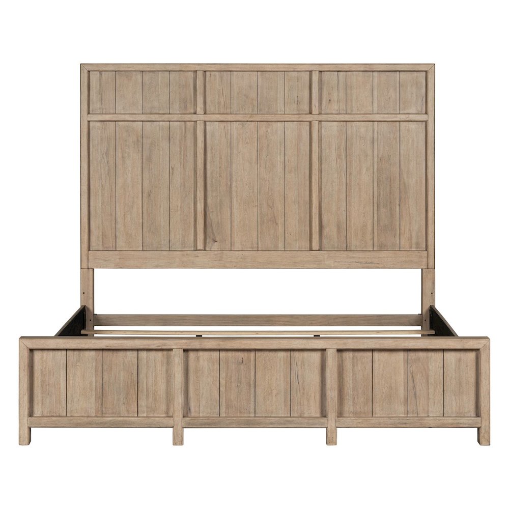 Proximity Place California King Panel Bed - Barley Buff Birch Wood