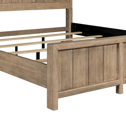 Proximity Place California King Panel Bed - Barley Buff Birch Wood