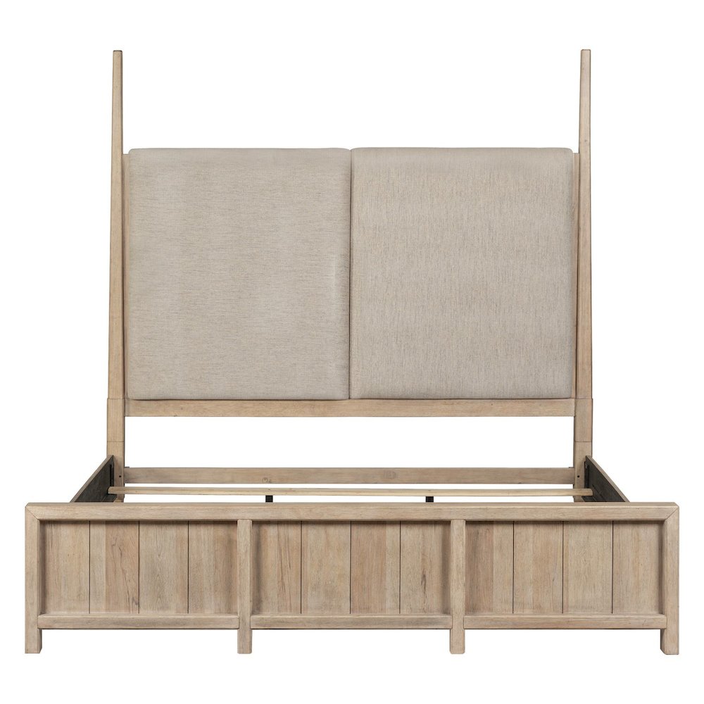 Proximity Place California King Poster Bed - Barley Buff Birch Wood