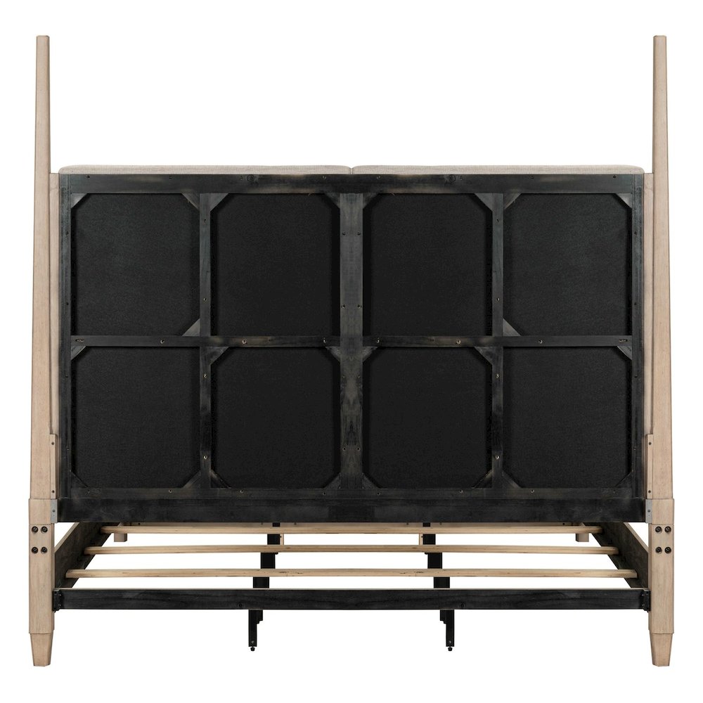 Proximity Place California King Poster Bed - Barley Buff Birch Wood