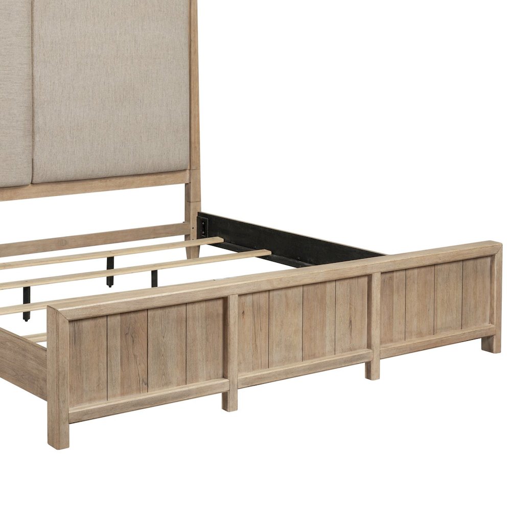 Proximity Place California King Poster Bed - Barley Buff Birch Wood