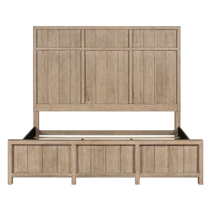 Proximity Place King Panel Bed - Barley Buff Birch Wood