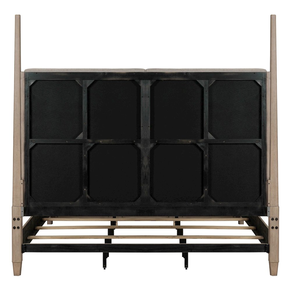 Proximity Place King Poster Bed - Barley Buff Birch Wood