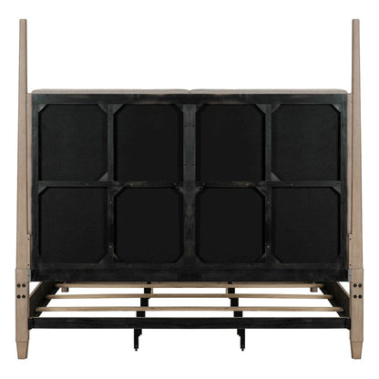 Proximity Place King Poster Bed - Barley Buff Birch Wood