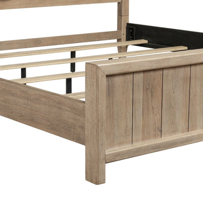Proximity Place King Poster Bed - Barley Buff Birch Wood