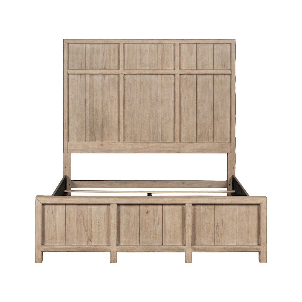 Proximity Place Queen Panel Bed - Barley Buff Birch Wood