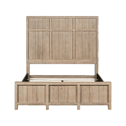 Proximity Place Queen Panel Bed - Barley Buff Birch Wood