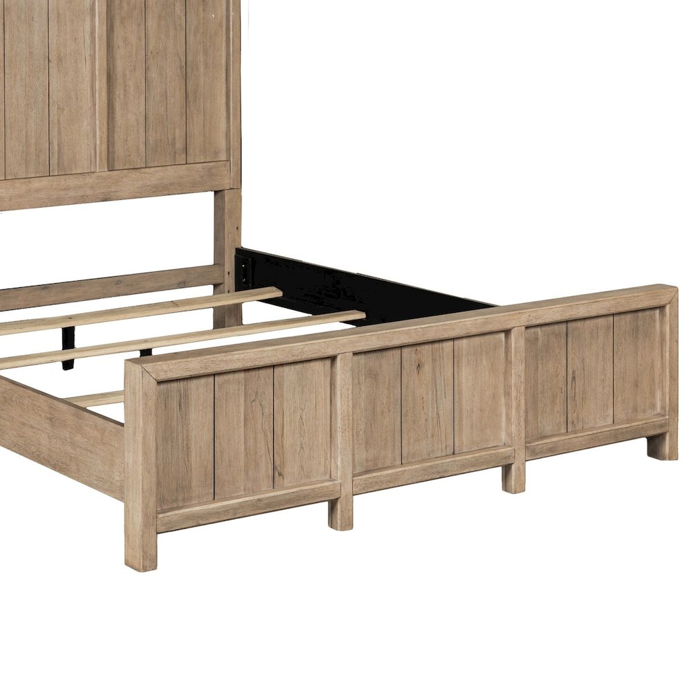 Proximity Place Queen Panel Bed - Barley Buff Birch Wood