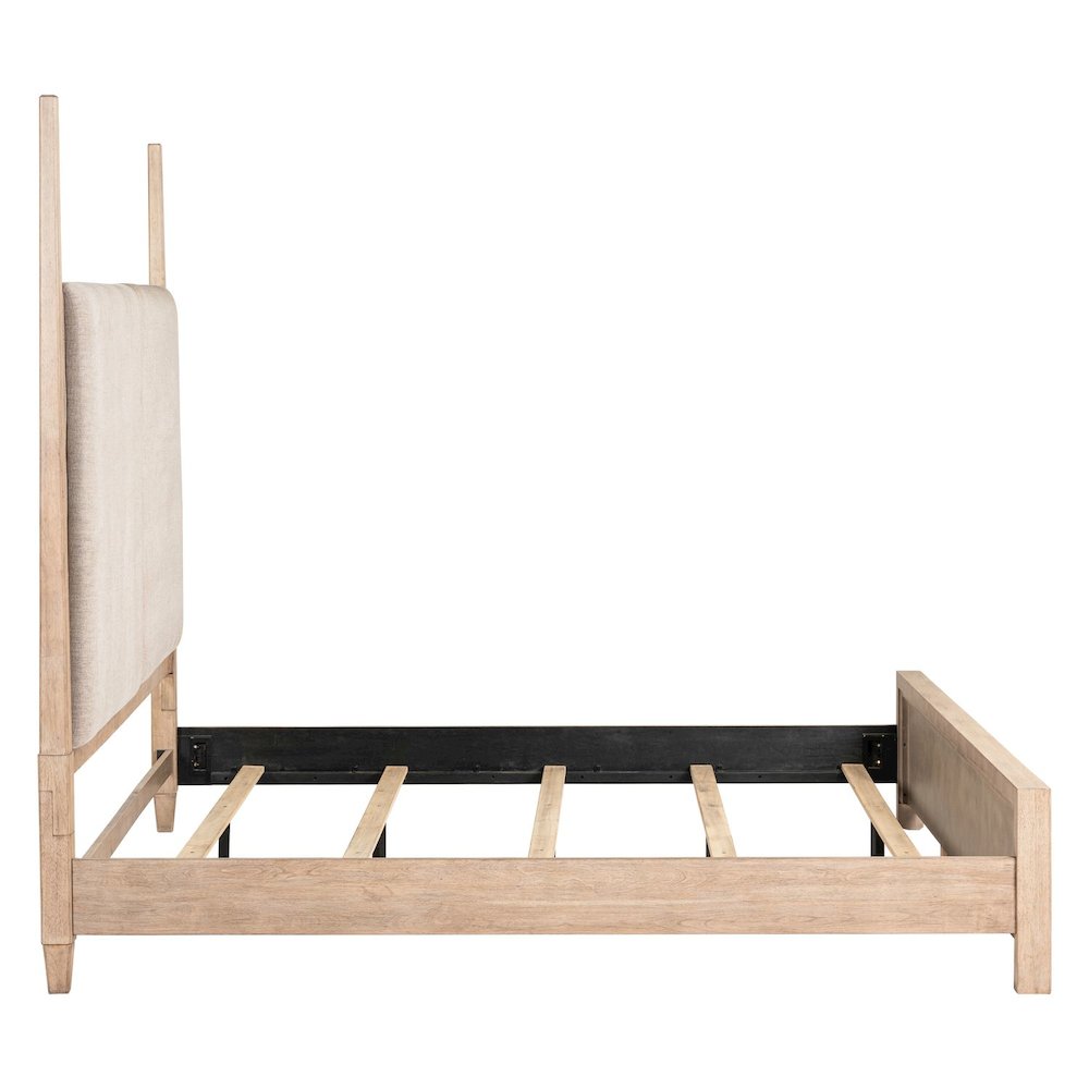 Proximity Place Queen Poster Bed - Barley Buff Birch Wood