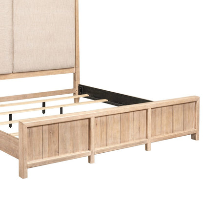 Proximity Place Queen Poster Bed - Barley Buff Birch Wood