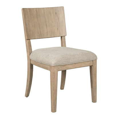 Proximity Place Panel Back Side Chair with Upholstered Seat - Barley Buff