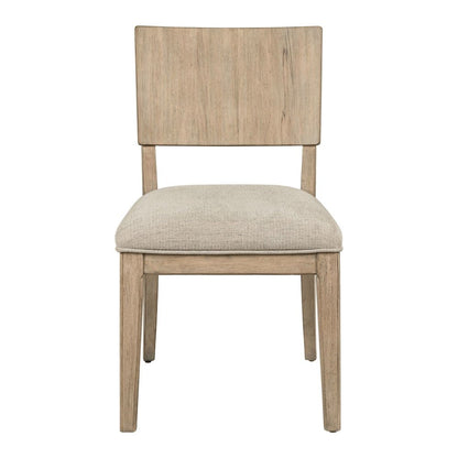 Proximity Place Panel Back Side Chair with Upholstered Seat - Barley Buff