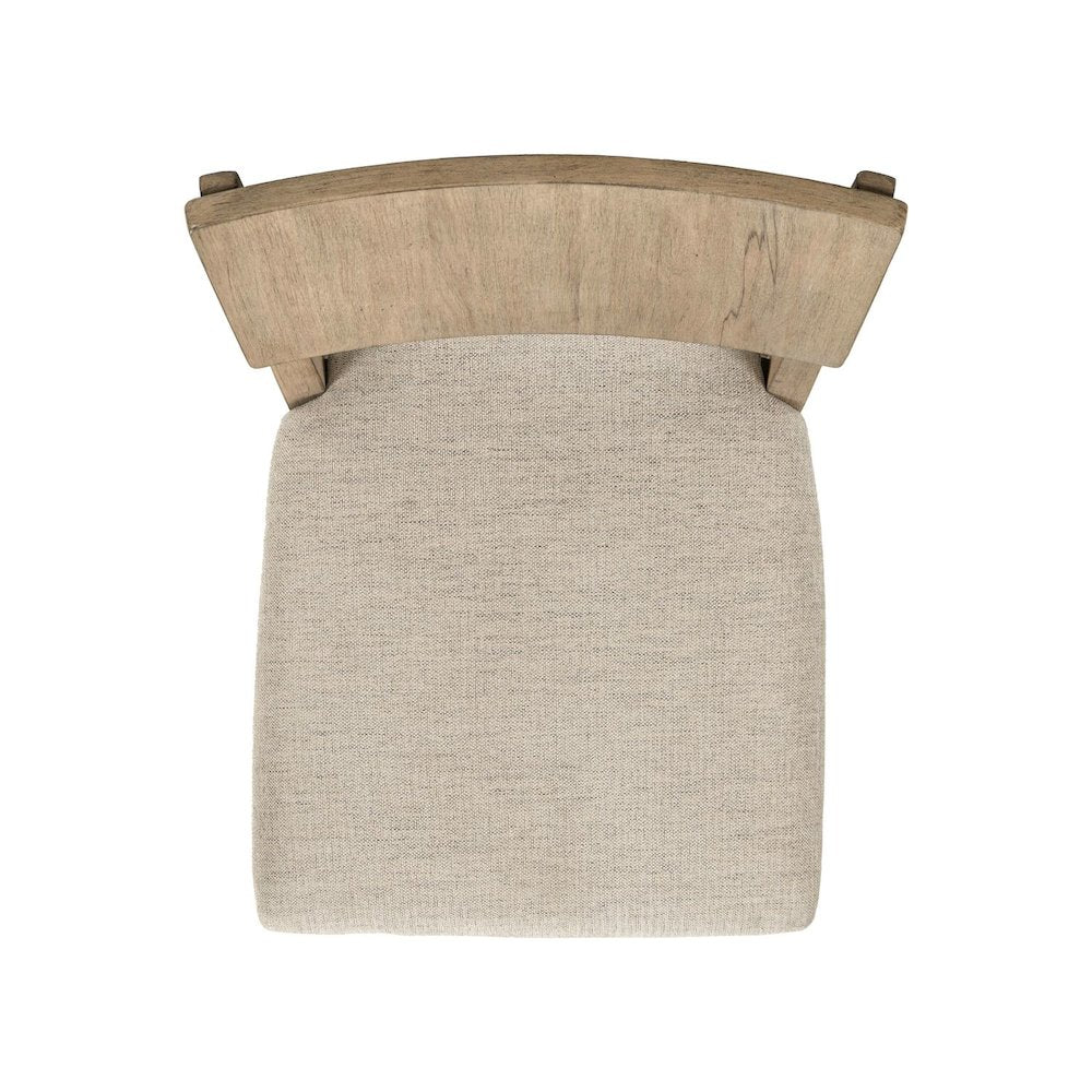 Proximity Place Panel Back Side Chair with Upholstered Seat - Barley Buff