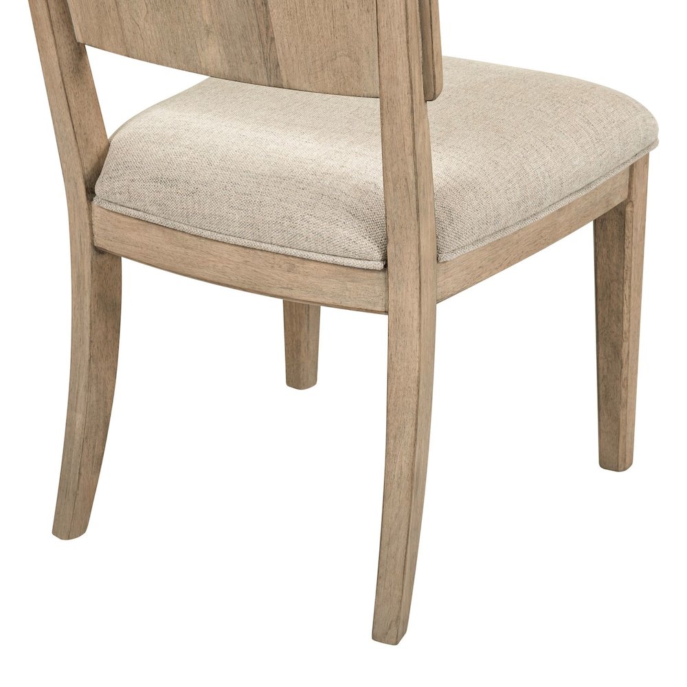 Proximity Place Panel Back Side Chair with Upholstered Seat - Barley Buff