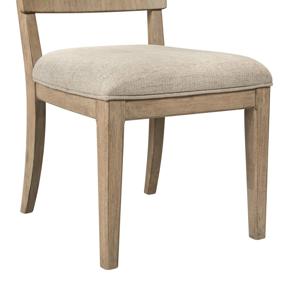 Proximity Place Panel Back Side Chair with Upholstered Seat - Barley Buff