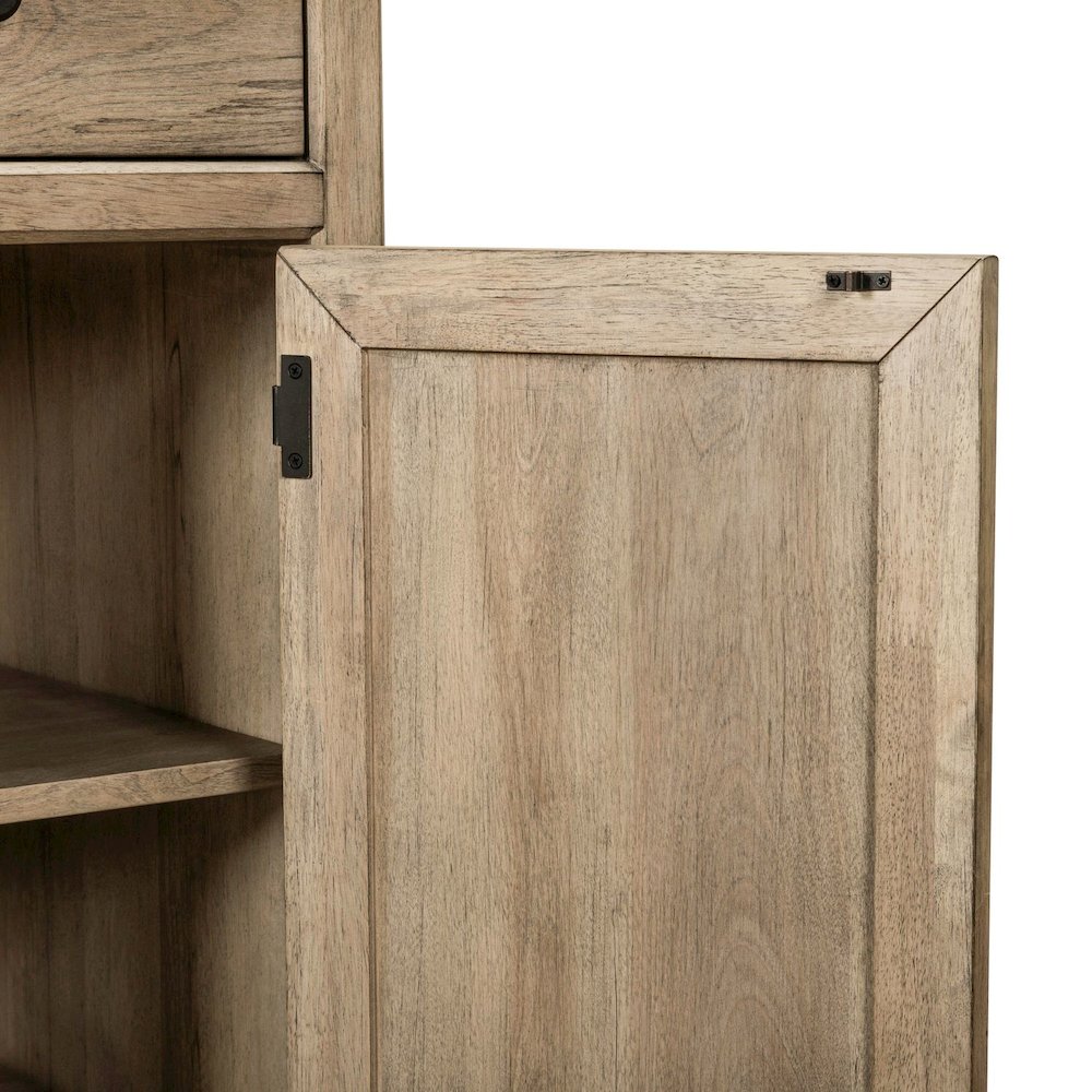 Proximity Place Buffet Cabinet - Removable Felt Silerware Tray, Storage & Glass