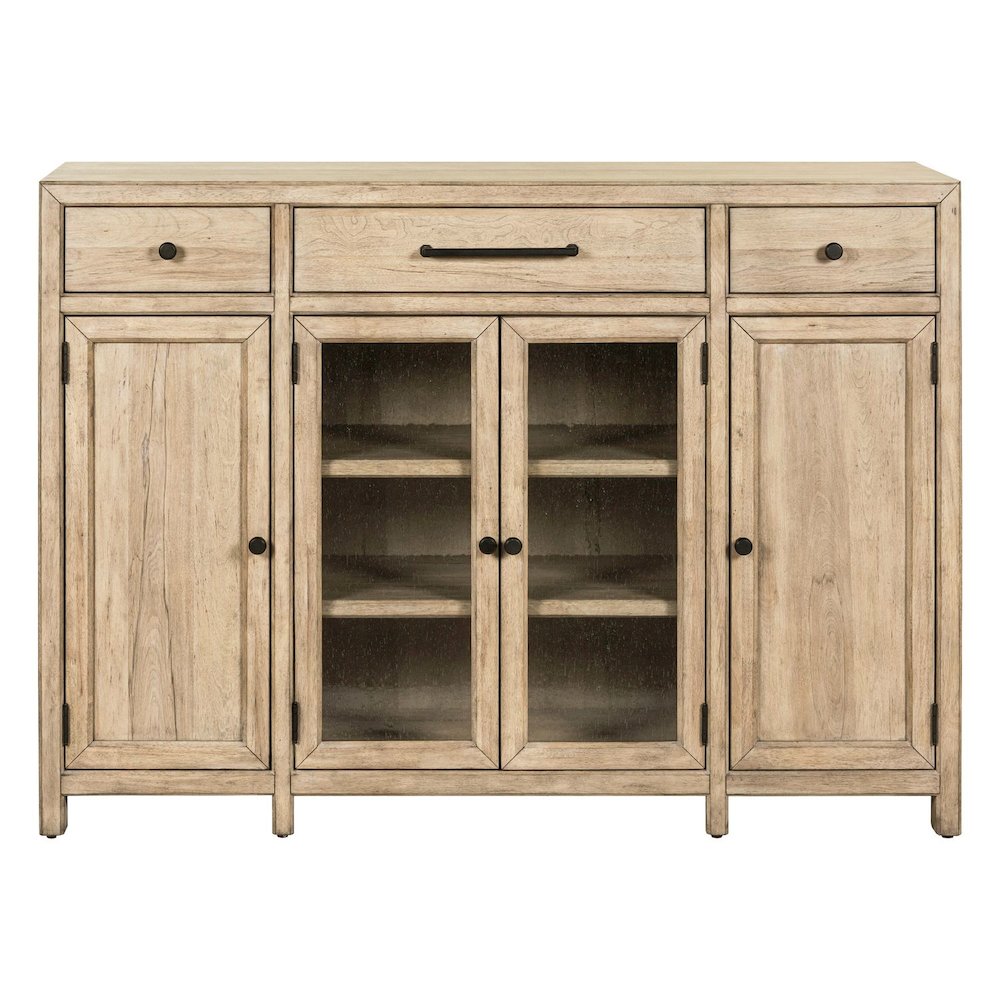 Proximity Place Buffet Cabinet - Removable Felt Silerware Tray, Storage & Glass