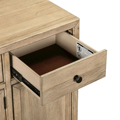 Proximity Place Buffet Cabinet - Removable Felt Silerware Tray, Storage & Glass