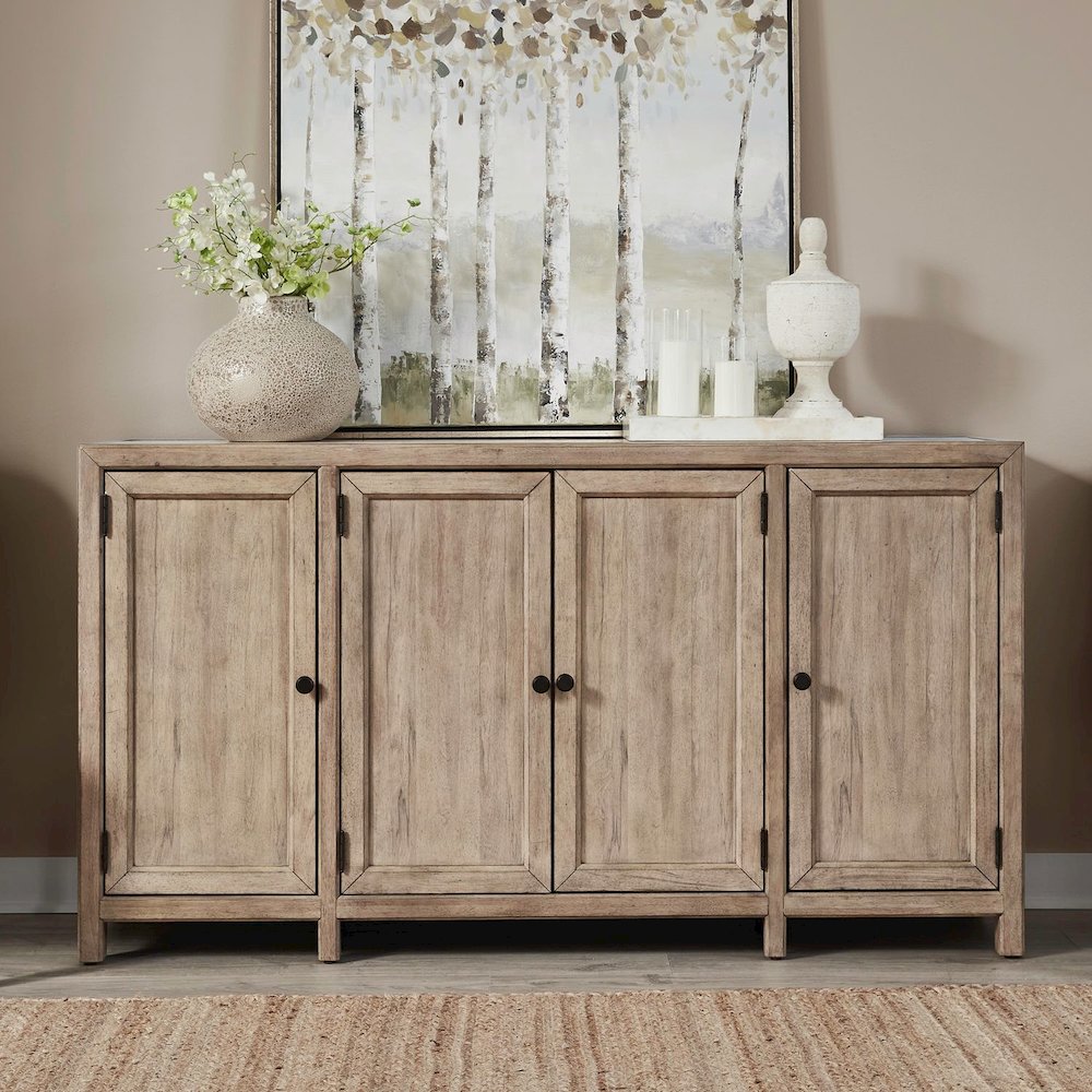 Proximity Place Accent Buffet Cabinet - Removable Felt Silerware Tray, Storage