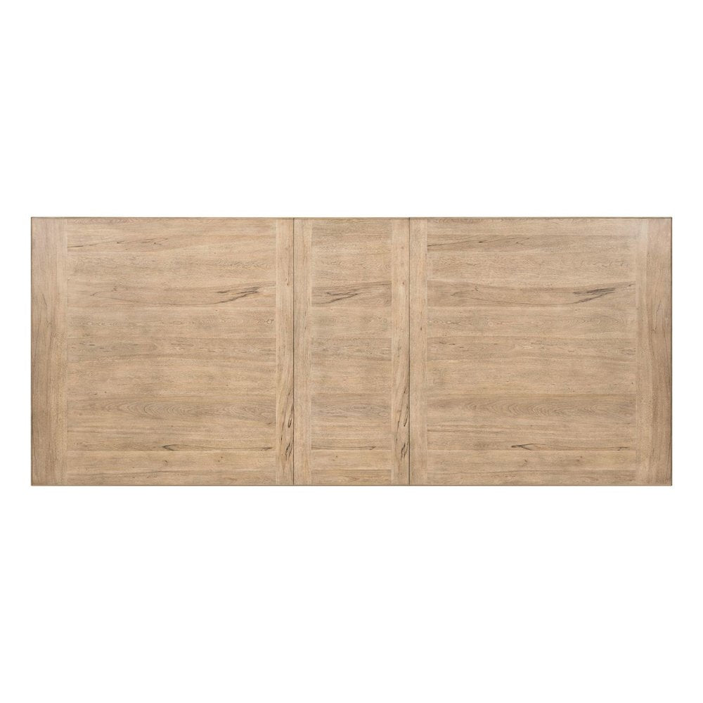 Proximity Place Double Pedestal Table with 18" Removable Leaf - Barley Buff