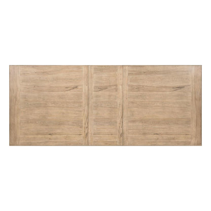 Proximity Place Double Pedestal Table with 18" Removable Leaf - Barley Buff