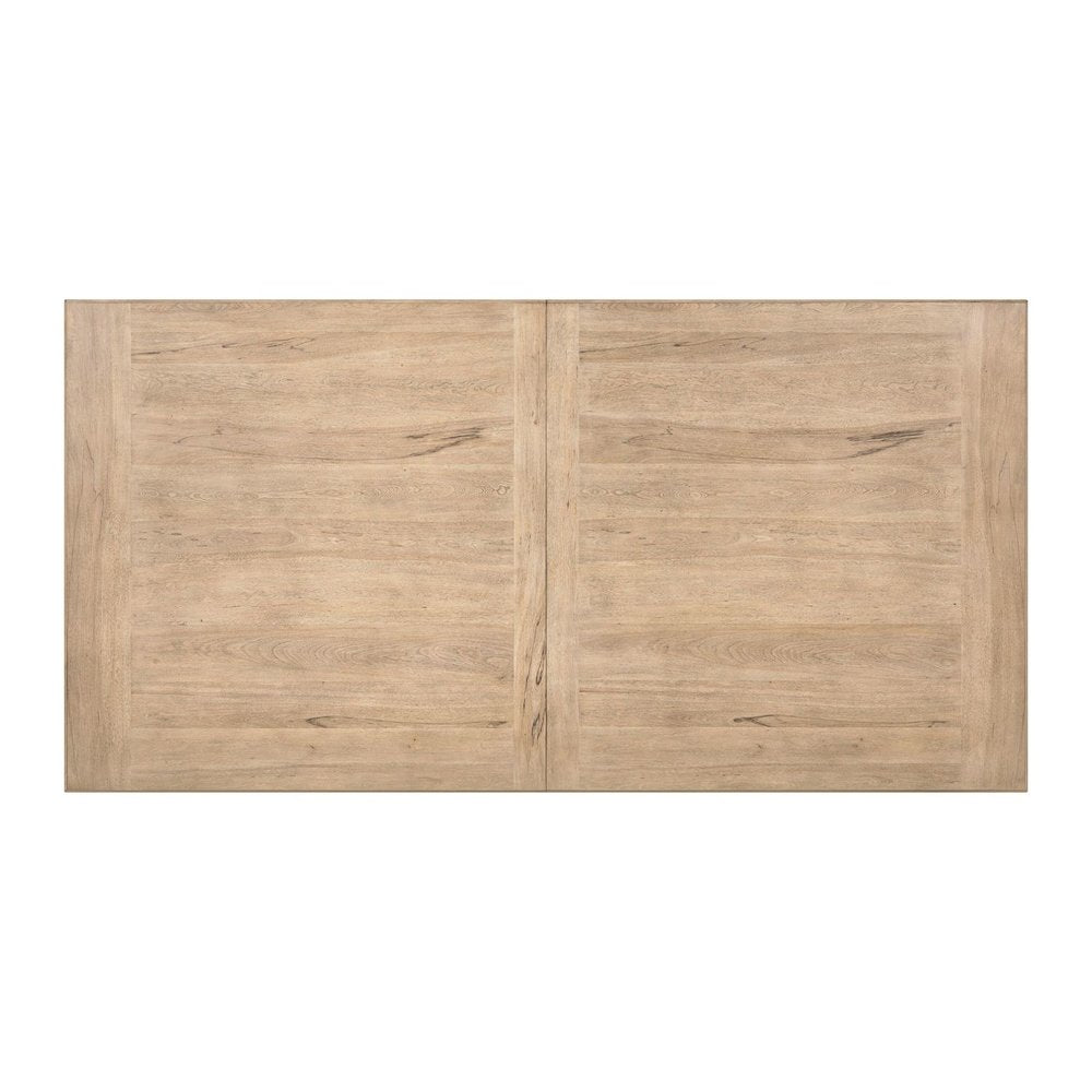 Proximity Place Double Pedestal Table with 18" Removable Leaf - Barley Buff