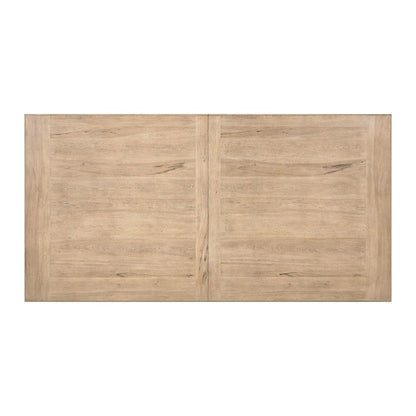 Proximity Place Double Pedestal Table with 18" Removable Leaf - Barley Buff