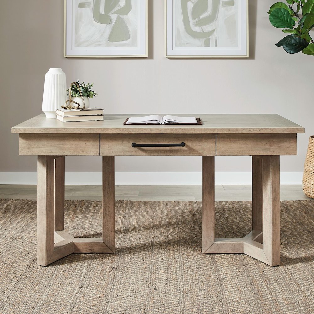 Stylish Writing Desk with Geometric Leg Design Home Office