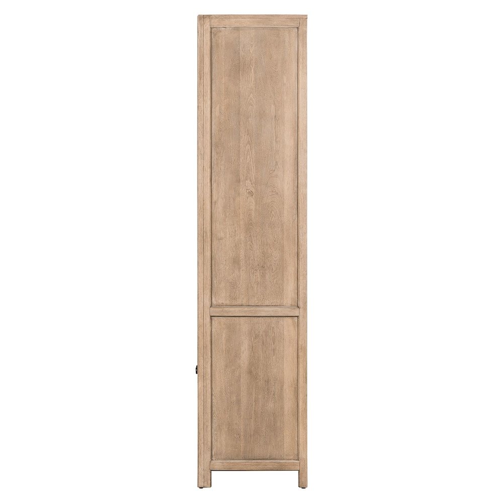 5 Pc Executive Set - Desk, Credenza, 2 Bookcases Storage - Barley Buff