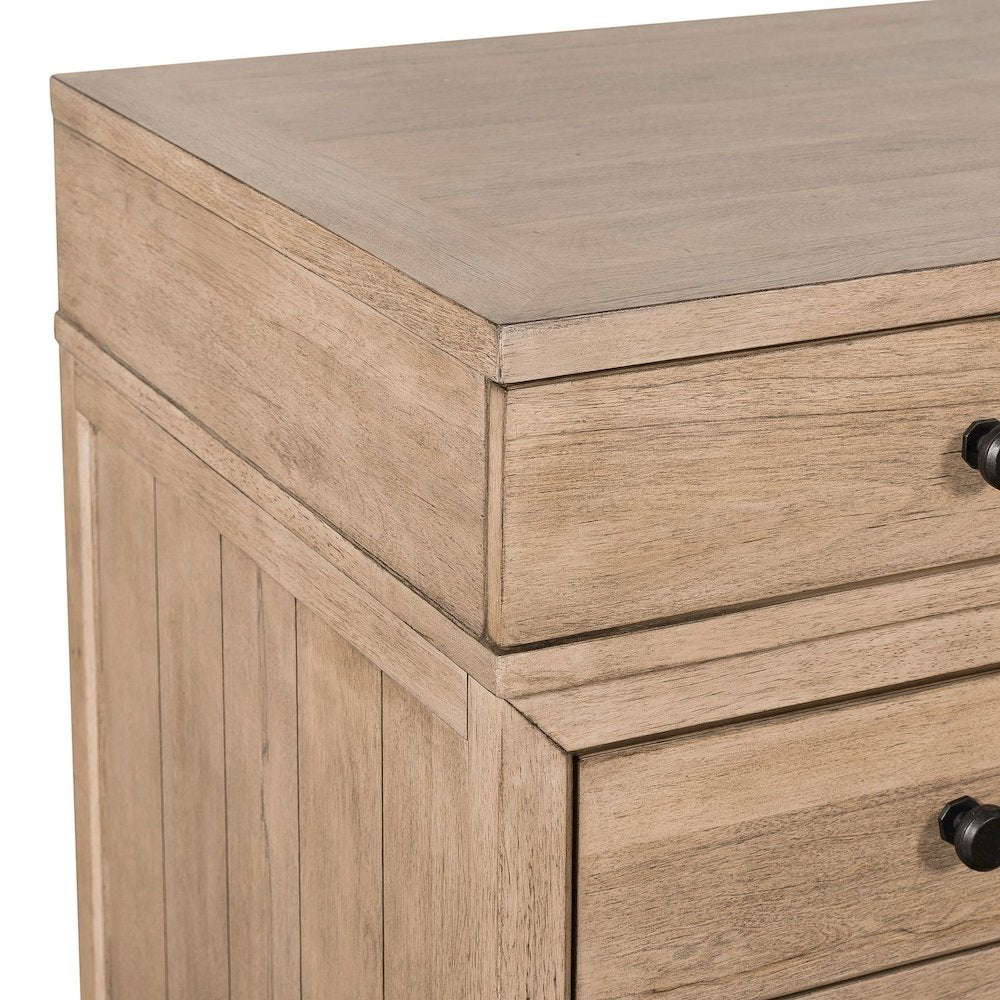 Stylish L Shaped Desk Set with 2 Keyboard Trays, File Storage Drawers