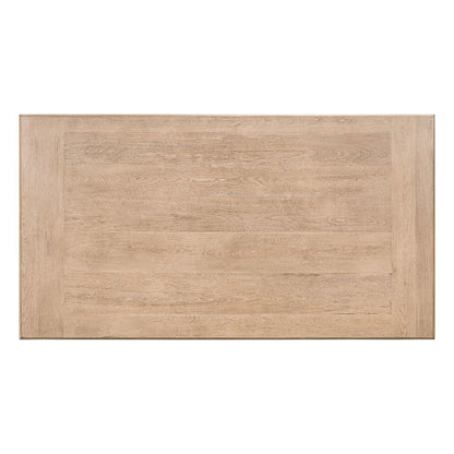 Living Room Rectangular Cocktail Table Center Trestle - Barley Buff Birch Wood