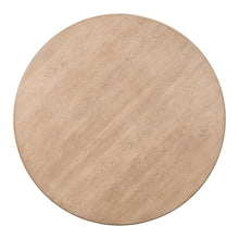 Living Room Round Cocktail Table Center Trestle - Barley Buff Birch Wood