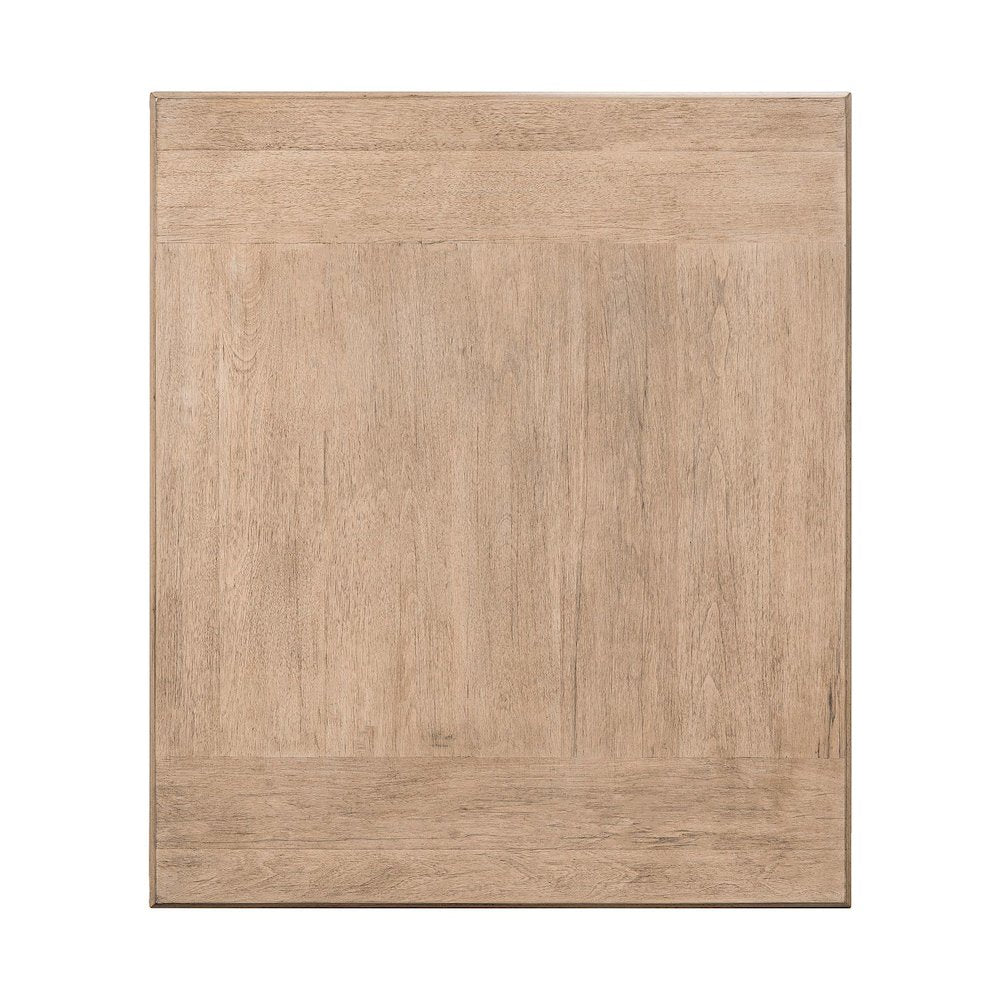 Living Room Rectangular End Table with Storage Drawer - Barley Buff Birch Wood