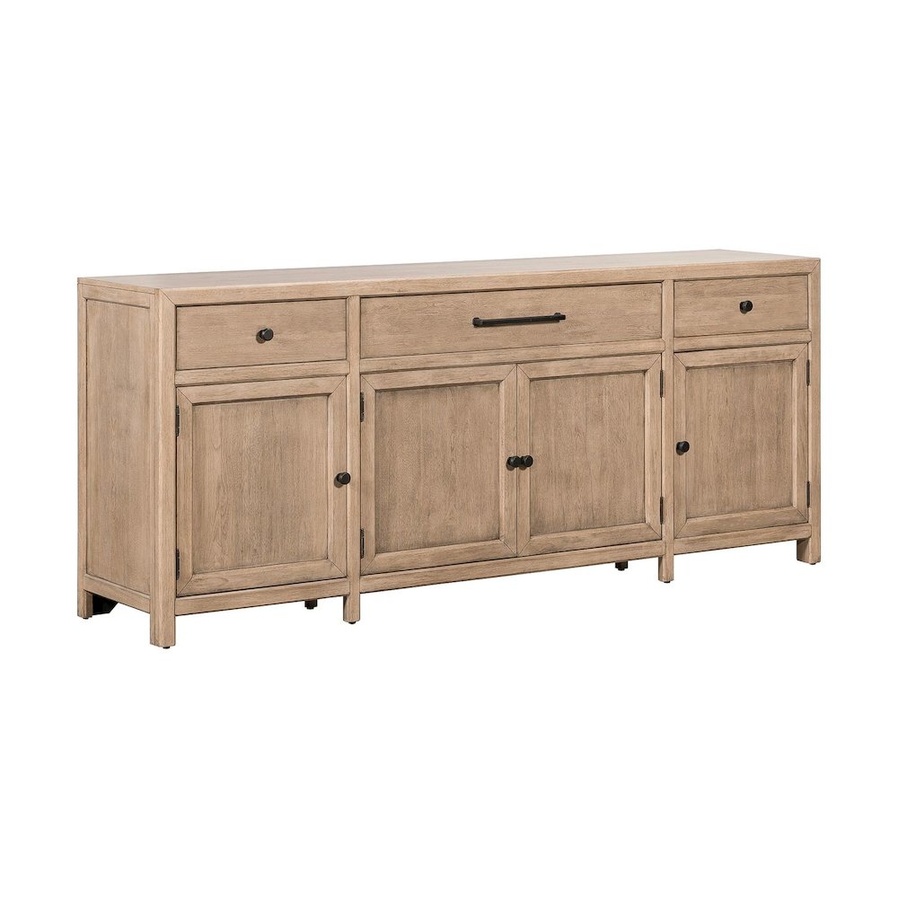Proximity Place 82 Inch TV Console for Living Room  - Barley Buff