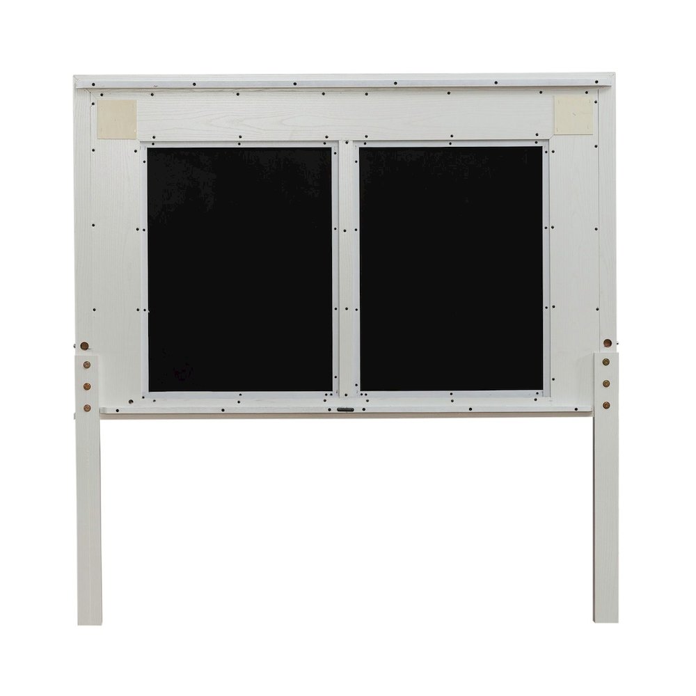Reflections Queen Upholstered Panel Bed Headboard with Touch Lights - Pearl