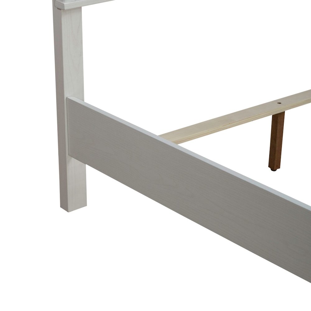 Reflections California King Upholstered Bed - Pearl White & Rhinestone