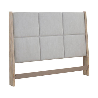 Brentwood King Upholstered Panel Bed Headboard - Sandstone