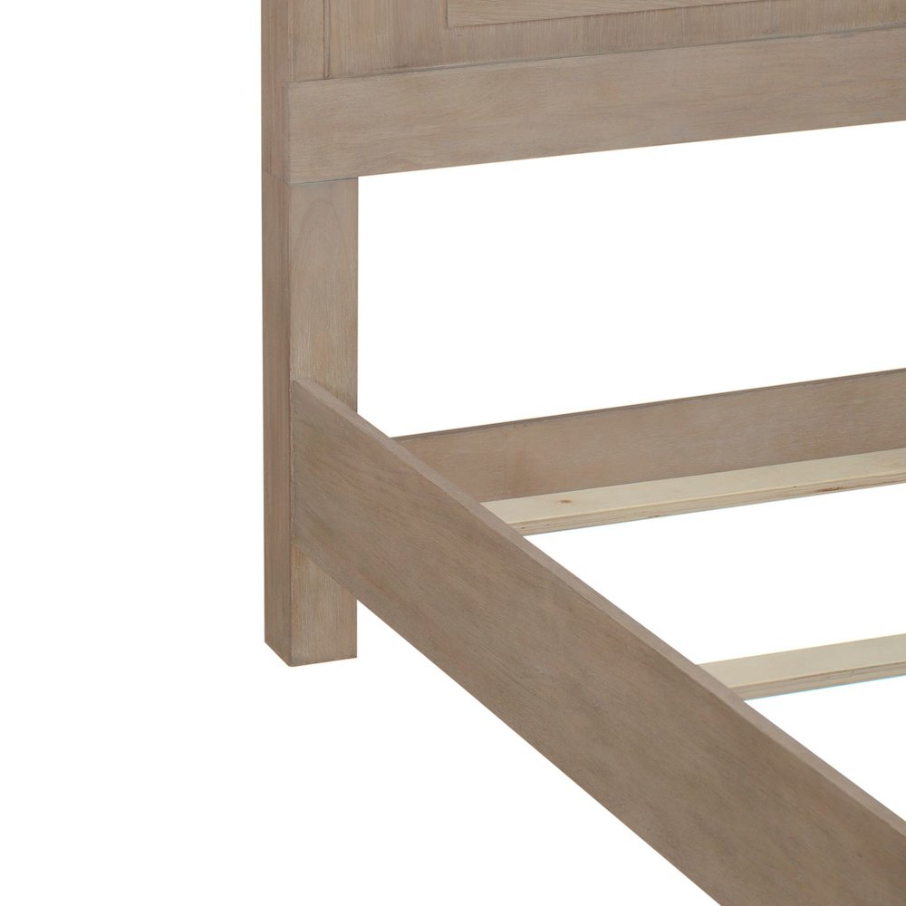 Brentwood King Panel Bed - Sandstone Oak Wood